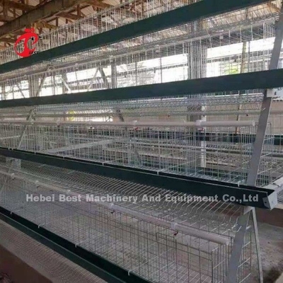 গ্যালভানাইজড একটি টাইপ চিকেন ফার্মিং কেজ সিস্টেম 20 বছরের আয়ুষ্কাল ডরিস