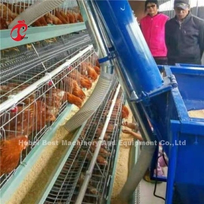পোল্ট্রি ফার্ম লেয়ার ব্রয়লার খাঁচা অটোমেটিক চিকেন ফিডিং কার্ট 220V Ada