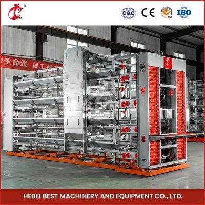 380V 5 স্তর স্বয়ংক্রিয় মুরগির স্তর খাঁচা ডিম laying জন্য সরঞ্জাম Ada
